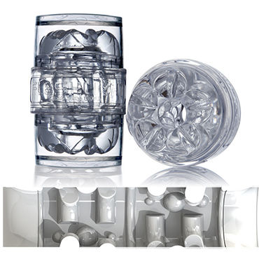 Fleshlight Quickshot Vantage, прозрачный, Компактный сквозной мастурбатор Fleshlight Quickshot Vantage, прозрачный, Компактный сквозной мастурбатор