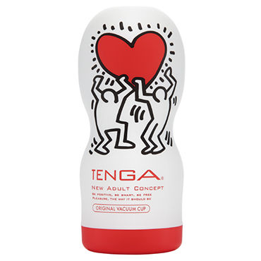 Tenga Original Vacuum Cup, Keith Haring Edition, Мастурбатор, имитирующий оральные ласки, лимитированный выпуск Tenga Original Vacuum Cup, Keith Haring Edition, Мастурбатор, имитирующий оральные ласки, лимитированный выпуск