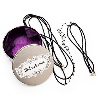 Dolce Piccante Monika silver, Колье на тело с бусинами из агата Dolce Piccante Monika silver, Колье на тело с бусинами из агата