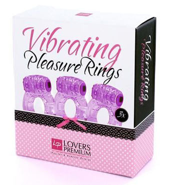 LoversPremium Pleasure Rings, фиолетовый - Набор эрекционных колец - купить в секс шопе LoversPremium Pleasure Rings, фиолетовый - Набор эрекционных колец - купить в секс шопе