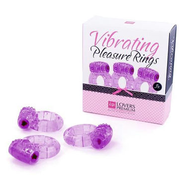 LoversPremium Pleasure Rings, фиолетовый, Набор эрекционных колец LoversPremium Pleasure Rings, фиолетовый, Набор эрекционных колец