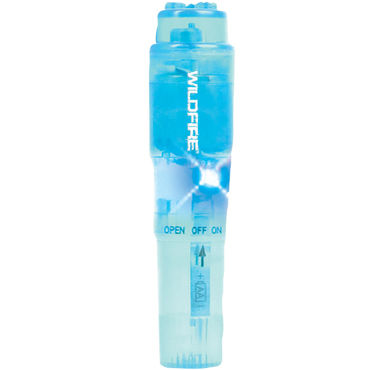 Topco Wildfire Rock-In Waterproof Massager, голубой, Вибромассажер компактного размера Topco Wildfire Rock-In Waterproof Massager, голубой, Вибромассажер компактного размера