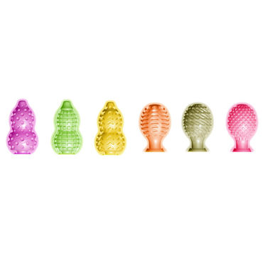 Topco Juicy Mini Masturbator Set of 6, Набор мини-мастурбаторов Topco Juicy Mini Masturbator Set of 6, Набор мини-мастурбаторов