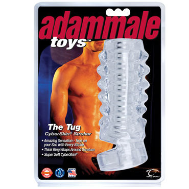 Topco Adam Male Toys The Tug CyberSkin Stroker - Насадка на пенис - купить в секс шопе Topco Adam Male Toys The Tug CyberSkin Stroker - Насадка на пенис - купить в секс шопе
