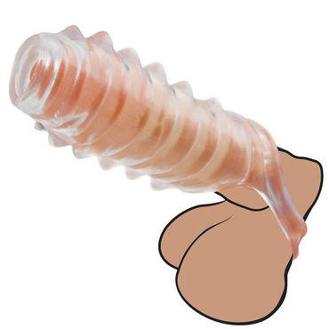 Topco Adam Male Toys The Tug CyberSkin Stroker, Насадка на пенис Topco Adam Male Toys The Tug CyberSkin Stroker, Насадка на пенис