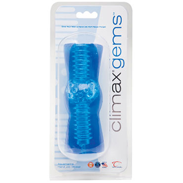 Topco Climax Gems Aquamarine Hand Job Stroker - Ручной мастурбатор - купить в секс шопе Topco Climax Gems Aquamarine Hand Job Stroker - Ручной мастурбатор - купить в секс шопе