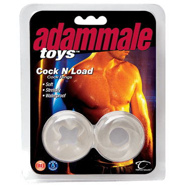 Topco Adam Male Toys Cock N Load Cock Rings - Набор эрекционных колец - купить в секс шопе Topco Adam Male Toys Cock N Load Cock Rings - Набор эрекционных колец - купить в секс шопе