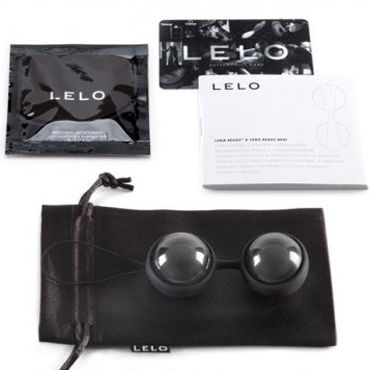 Lelo Luna Beads Noir - Миниатюрные вагинальные шарики с шикарным дизайном - купить в секс шопе Lelo Luna Beads Noir - Миниатюрные вагинальные шарики с шикарным дизайном - купить в секс шопе