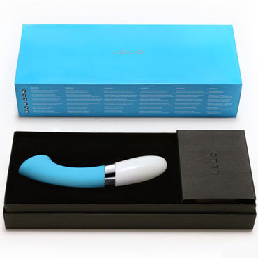 Lelo Gigi 2, голубой - Перезаряжаемый вибратор для стимуляции точки G - купить в секс шопе Lelo Gigi 2, голубой - Перезаряжаемый вибратор для стимуляции точки G - купить в секс шопе