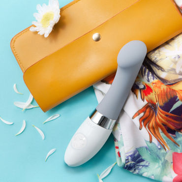 Lelo Gigi 2, серый - Перезаряжаемый вибратор для стимуляции точки G - купить в секс шопе Lelo Gigi 2, серый - Перезаряжаемый вибратор для стимуляции точки G - купить в секс шопе