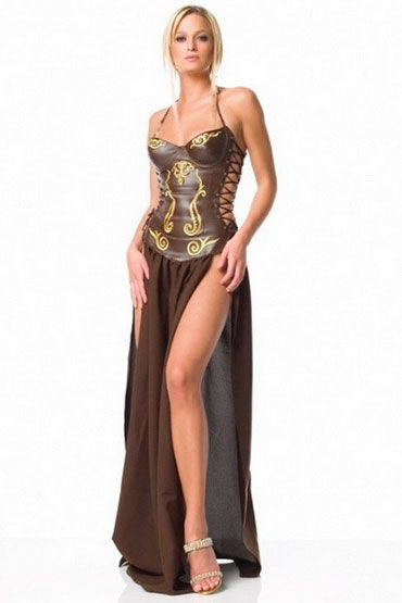 Leg Avenue Slave Princess, Длинное платье с вышивкой на корсете Leg Avenue Slave Princess, Длинное платье с вышивкой на корсете