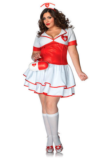 Leg Avenue Naughty Nurse, Платье и ободок на голову Leg Avenue Naughty Nurse, Платье и ободок на голову