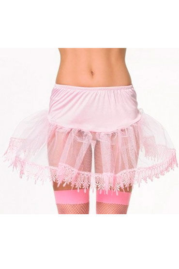 Leg Avenue подъюбник, розовый, Кружевной, прозрачный Leg Avenue подъюбник, розовый, Кружевной, прозрачный