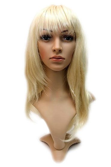 Courtney Wig, золотистый блонд, Прямые длинные волосы с челкой Courtney Wig, золотистый блонд, Прямые длинные волосы с челкой