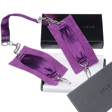 Lelo Sutra, фиолетовый, Шелковые наручники с цепочкой Lelo Sutra, фиолетовый, Шелковые наручники с цепочкой