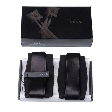 Lelo Etherea, черный - Роскошные шелковые наручники - купить в секс шопе Lelo Etherea, черный - Роскошные шелковые наручники - купить в секс шопе