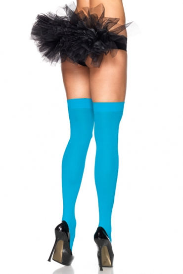 Leg Avenue чулки, голубые, Непрозрачные Leg Avenue чулки, голубые, Непрозрачные