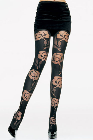 Leg Avenue колготки, С рисунком ''розы'' Leg Avenue колготки, С рисунком ''розы''