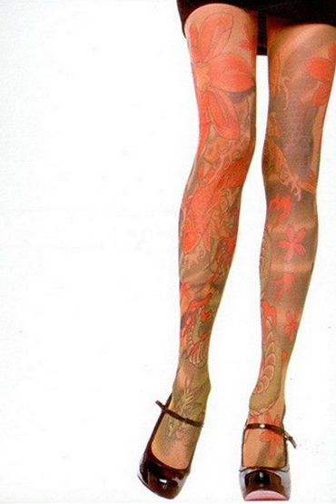 Leg Avenue колготки, С цветочным рисунком Leg Avenue колготки, С цветочным рисунком
