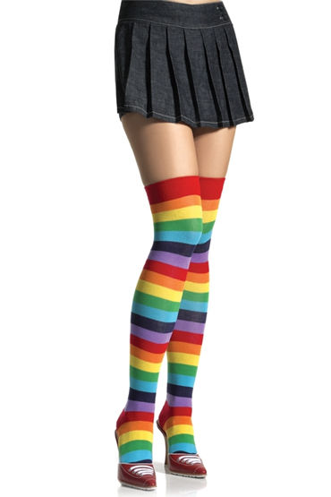 Leg Avenue чулки, радужные, Плотные Leg Avenue чулки, радужные, Плотные