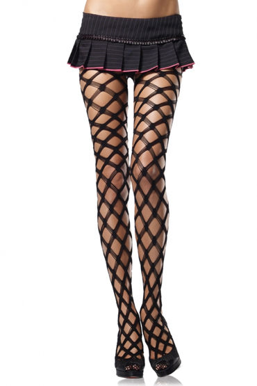 Leg Avenue колготки, черные, В крупную сетку Leg Avenue колготки, черные, В крупную сетку