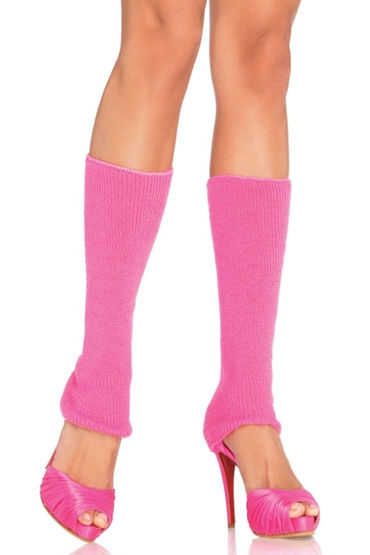 Leg Avenue гетры, розовые, Рифленые, яркие Leg Avenue гетры, розовые, Рифленые, яркие