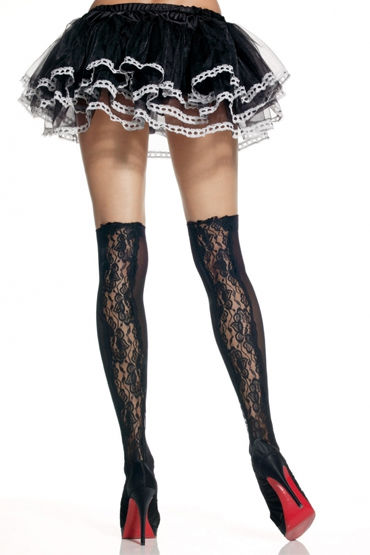 Leg Avenue чулки, С кружевной вставкой сзади Leg Avenue чулки, С кружевной вставкой сзади