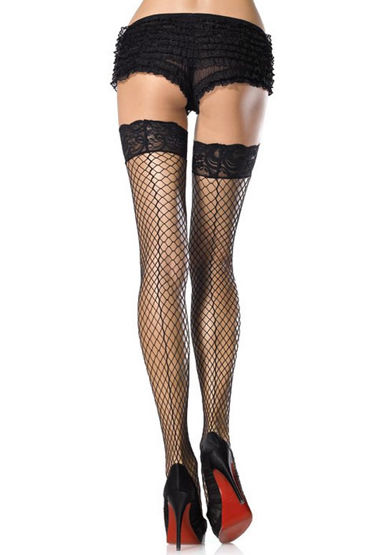 Leg Avenue чулки, С широкими кружевными резинками Leg Avenue чулки, С широкими кружевными резинками