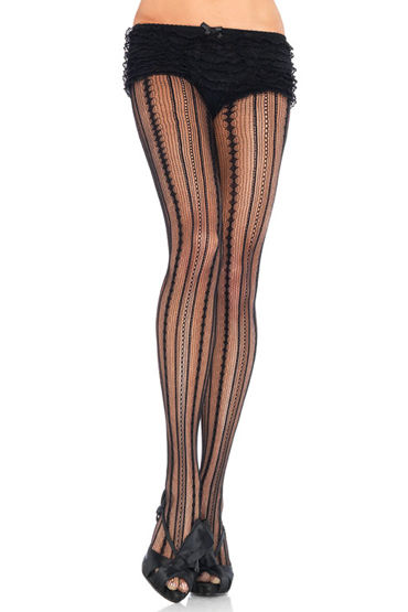 Leg Avenue Винтаж, Колготки с ажурным принтом Leg Avenue Винтаж, Колготки с ажурным принтом