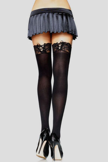 Leg Avenue чулки, Матовые, со шнуровкой Leg Avenue чулки, Матовые, со шнуровкой