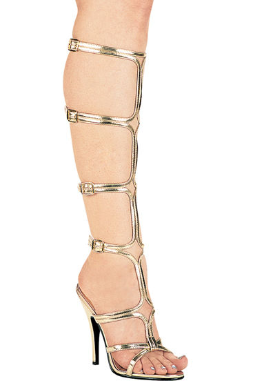 Ellie Shoes Sexy, золотой, Босоножки-гладиаторы на каблучке 12,5 см Ellie Shoes Sexy, золотой, Босоножки-гладиаторы на каблучке 12,5 см