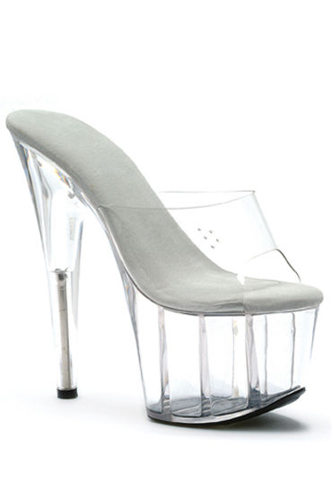 Ellie Shoes Vanity, прозрачный, Сабо на очень высоком каблуке 17,5 см Ellie Shoes Vanity, прозрачный, Сабо на очень высоком каблуке 17,5 см