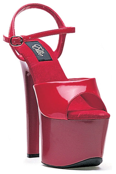 Ellie Shoes Flirt, красный, На глянцевой платформе с каблуком 18 см Ellie Shoes Flirt, красный, На глянцевой платформе с каблуком 18 см