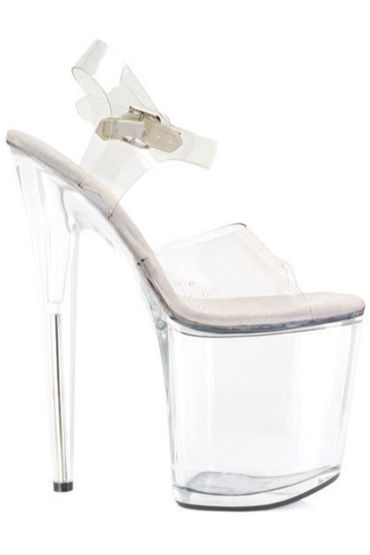Ellie Shoes Brook, Прозрачные босоножки на каблуке 20 см Ellie Shoes Brook, Прозрачные босоножки на каблуке 20 см