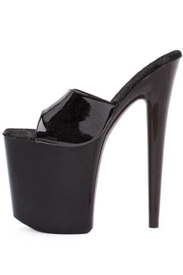 Ellie Shoes Vanity, черный, Сабо на высокой платформе, каблук 20 см Ellie Shoes Vanity, черный, Сабо на высокой платформе, каблук 20 см