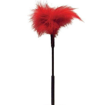 Sex & Mischief Feather Tickler, красный, Игривая щекоталка Sex & Mischief Feather Tickler, красный, Игривая щекоталка