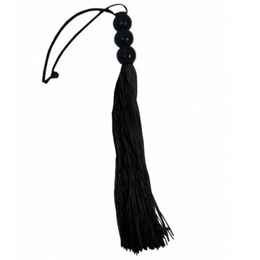 Sex & Mischief Small Whip, черный, C латексными хвостами, 25 см Sex & Mischief Small Whip, черный, C латексными хвостами, 25 см