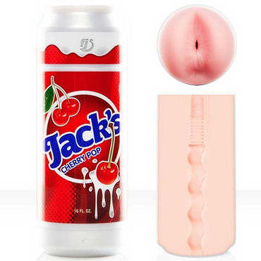 FleshLight Jacks Soda Cherry Pop, Попка-мастурбатор в банке вишневой соды FleshLight Jacks Soda Cherry Pop, Попка-мастурбатор в банке вишневой соды