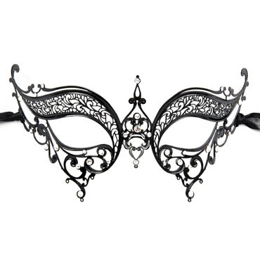 Luna Veneziana Giulia, Венецианская маска с кристаллами Swarovski Luna Veneziana Giulia, Венецианская маска с кристаллами Swarovski