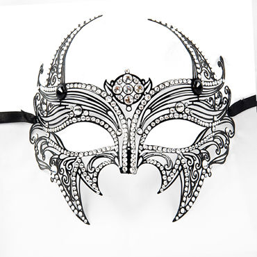 Luna Veneziana Diavolo, Венецианская маска с кристаллами Swarovski Luna Veneziana Diavolo, Венецианская маска с кристаллами Swarovski