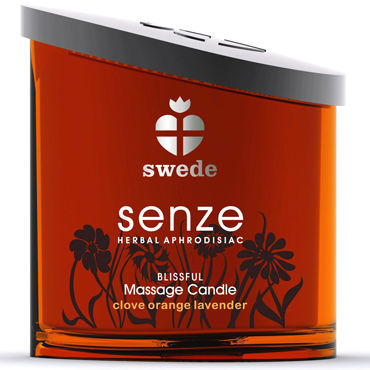 Swede Senze Blissful, Массажная свеча с ароматом клевера, апельсина и лаванды Swede Senze Blissful, Массажная свеча с ароматом клевера, апельсина и лаванды
