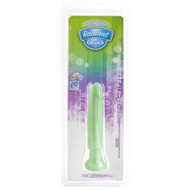Doc Johnson Radiant Gems Anal Starter, зеленый - Анальный стимулятор - купить в секс шопе Doc Johnson Radiant Gems Anal Starter, зеленый - Анальный стимулятор - купить в секс шопе