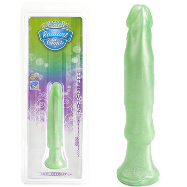 Doc Johnson Radiant Gems Anal Starter, зеленый, Анальный стимулятор Doc Johnson Radiant Gems Anal Starter, зеленый, Анальный стимулятор