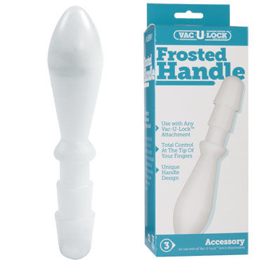 Doc Johnson Vac-U-Lock Frosted Handle, штырек со втулкой для всех страпонов Vac-U-Lock Doc Johnson Vac-U-Lock Frosted Handle, штырек со втулкой для всех страпонов Vac-U-Lock