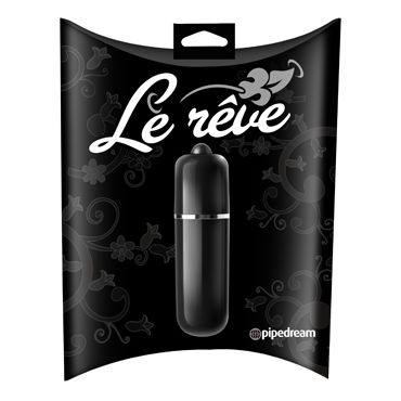Pipedream Le Reve 3-Speed Bullet, черная, Водонепроницаемая вибропуля Pipedream Le Reve 3-Speed Bullet, черная, Водонепроницаемая вибропуля