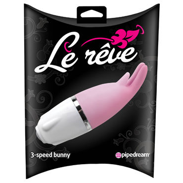Pipedream Le Reve 3 Speed Bunny, розовый, Массажер для стимуляции клитора Pipedream Le Reve 3 Speed Bunny, розовый, Массажер для стимуляции клитора