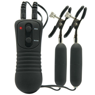 Pipedream Fetish Fantasy Vibrating Nipple Clamps - Вибро-зажими на соски - купить в секс шопе Pipedream Fetish Fantasy Vibrating Nipple Clamps - Вибро-зажими на соски - купить в секс шопе