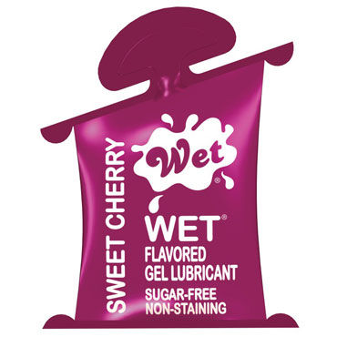 Wet Flavored Sweet Cherry, 10 мл, Лубрикант с ароматом вишни Wet Flavored Sweet Cherry, 10 мл, Лубрикант с ароматом вишни