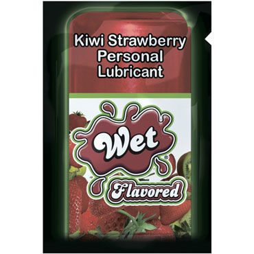 Wet Flavored Kiwi Strawberry, 3 мл, Лубрикант с ароматом клубники и киви от condom-shop.ru Wet Flavored Kiwi Strawberry, 3 мл, Лубрикант с ароматом клубники и киви от condom-shop.ru