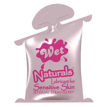 Wet Naturals Sensual Strawberry, 10 мл, Лубрикант для чувствительной кожи Wet Naturals Sensual Strawberry, 10 мл, Лубрикант для чувствительной кожи